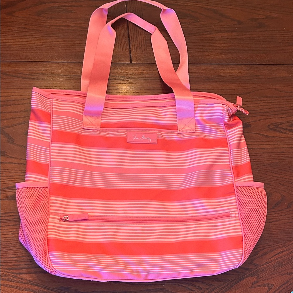 Vera Bradley Pink Striped Tote Bag